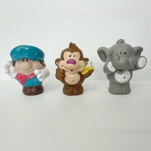 Little Tikes Vintage 2000 Zoo Train REPLACEMENT Monkey Elephant Conductor EUC